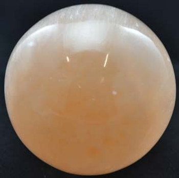2 " - 3" Orange Selenite Gazing Ball