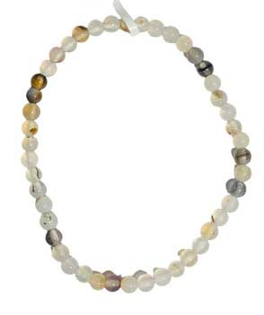 4mm Agate, White & Black Bracelet 4mm Agate, White & Black Bracelet
