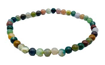 4mm Moss Agate Stretch Bracelet 4mm Moss Agate Stretch Bracelet
