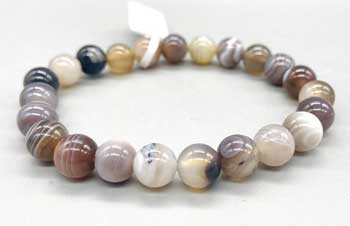 8mm Agate, Botswana Bracelet 8mm Agate, Botswana Bracelet