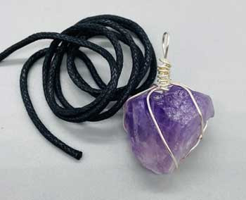 Amethyst Wire Wrapped Pendant Amethyst Wire Wrapped Pendant
