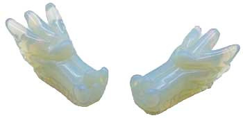 (set Of 2) 1 3/4" Dragon's Head Opalite (set Of 2) 1 3/4" Dragon's Head Opalite