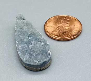 1 1/2" Amethyst Tear Druse Cabochon 1 1/2" Amethyst Tear Druse Cabochon