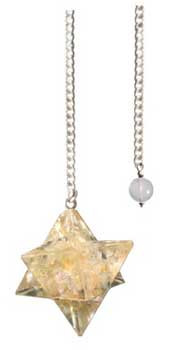 Merkabah Citrine Orgone Pendulum Merkabah Citrine Orgone Pendulum