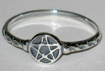Pentagram Ring Size 4 Sterling Pentagram Ring Size 4 Sterling