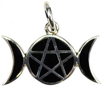 Pentagram Moons Sterling Silver Pentagram Moons Sterling Silver