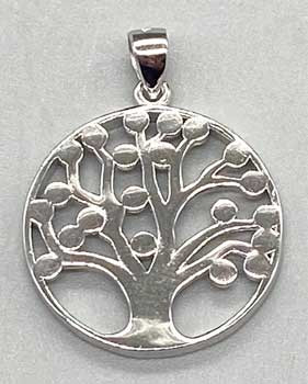 7/8" Tree Of Life Sterling 7/8" Tree Of Life Sterling