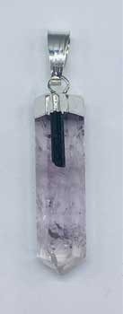 Amethyst W Tourmaline Pendant Amethyst W Tourmaline Pendant