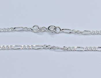 24" Sterling Figaro Chain 24" Sterling Figaro Chain
