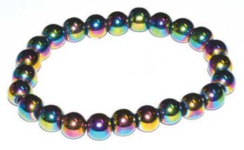 8mm Hematite, Rainbow 8mm Hematite, Rainbow