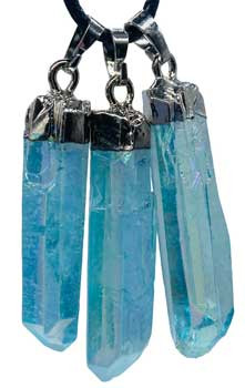 (set Of 3) Crystal Aqua Aura (set Of 3) Crystal Aqua Aura