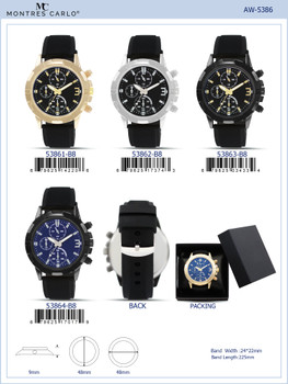 5386-B8-Gift Boxed Rubbber Strap Watch