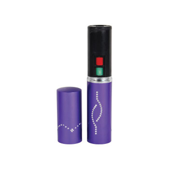 25,000,000 Volt Rechargeable Lipstick Stun Gun with Flashlight, purple