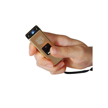 Slider 40 million volt stun gun flashlight 4.9 milliamps Gold