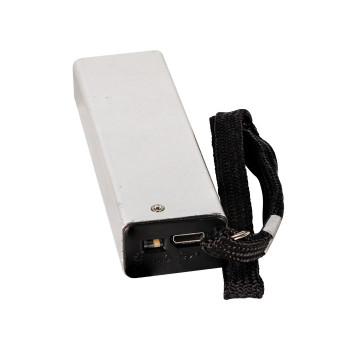 Slider 40 million volt stun gun flashlight 4.9 milliamps Silver