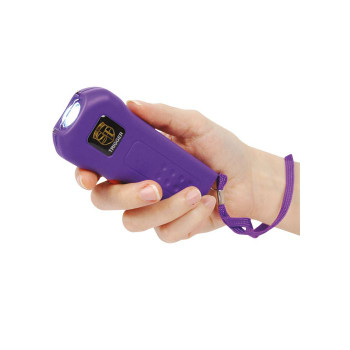 Trigger 75,000,000 Stun Gun Flashlight with Disable Pin. Purple