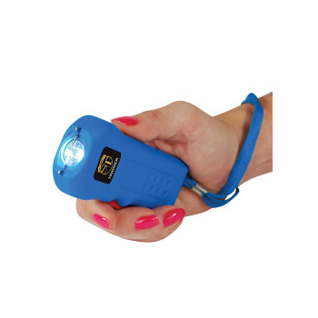 Trigger 75,000,000 Stun Gun Flashlight with Disable Pin. Blue