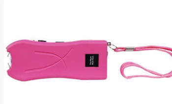 Police Stun Gun Maximum Power Rechargeable With Bright Flashlight LED HIGH RATED PINK