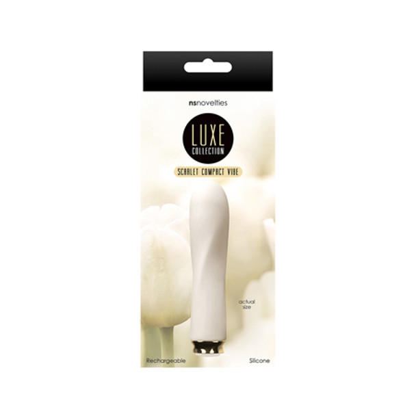 Luxe Scarlet Rechargeable Compact Vibe Ivory