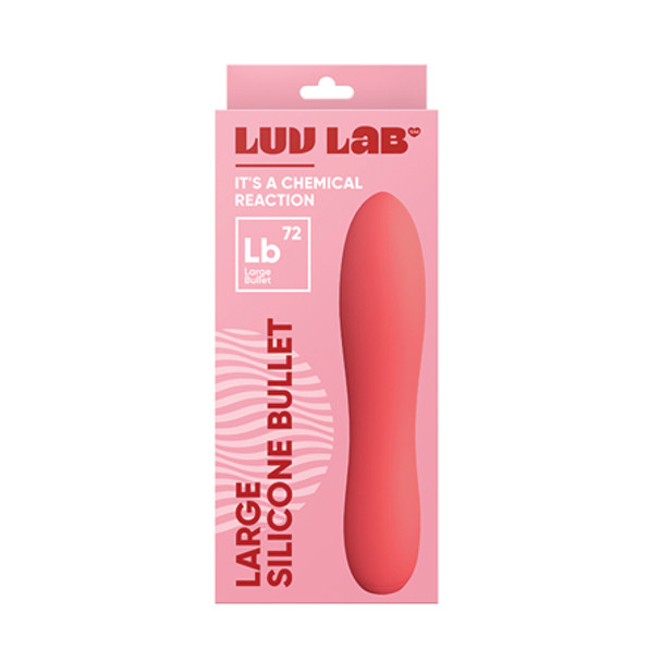 Luv Inc Lb72 Large Silicone Bullet Rechargeable Vibrator Coral