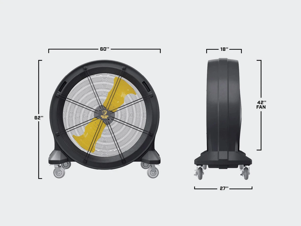 42 inch diameter barrel fan
