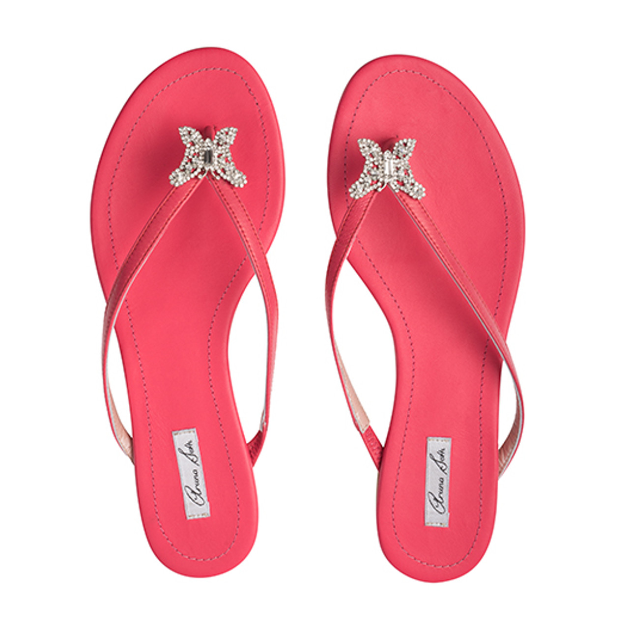 Cerise pink hot sale flip flops