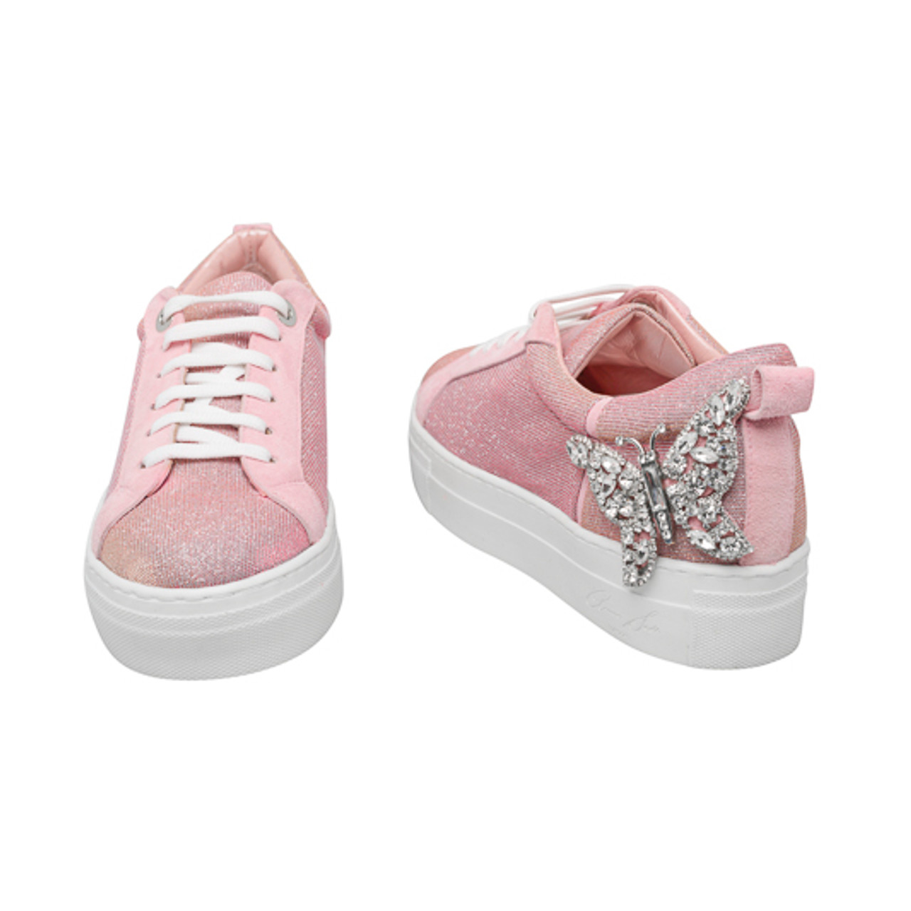 Pink deals glitter sneakers