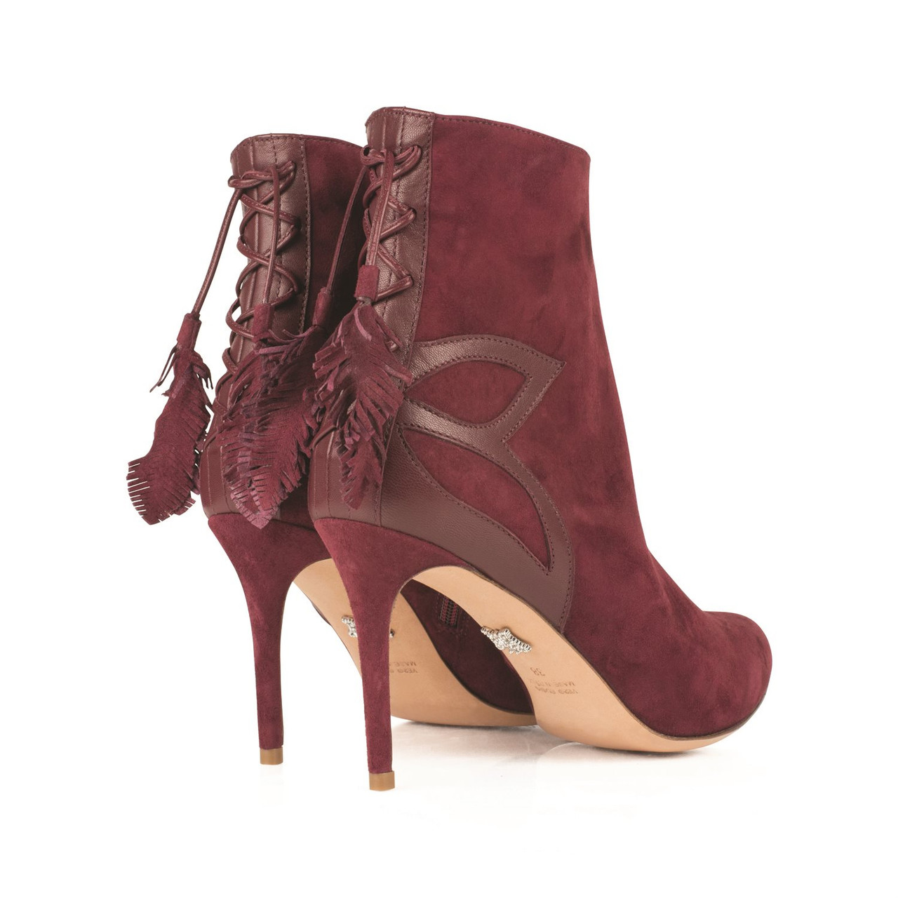 Aperto Ankle Boot Burgundy Suede