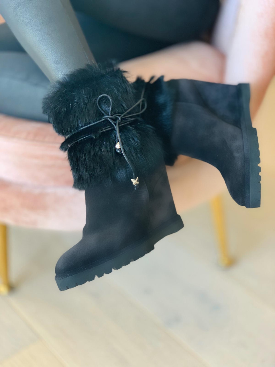blake suede fur boot