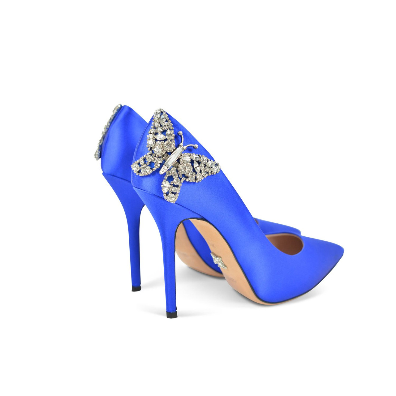 Ally Farfalla Stiletto Royal Blue Satin