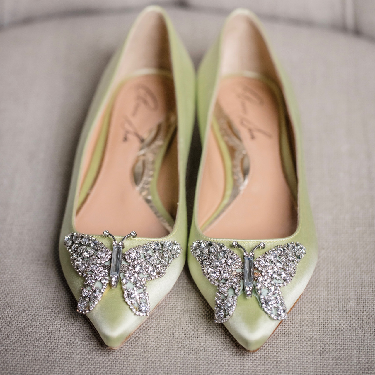 lime green ballet flats