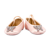 Odette Baby Soft Pink Satin Shoes