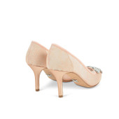 Emilia Farfalla Stiletto Blush Lace