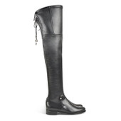 Piccolina Flat Cruissard Black Stretch Leather Boot
