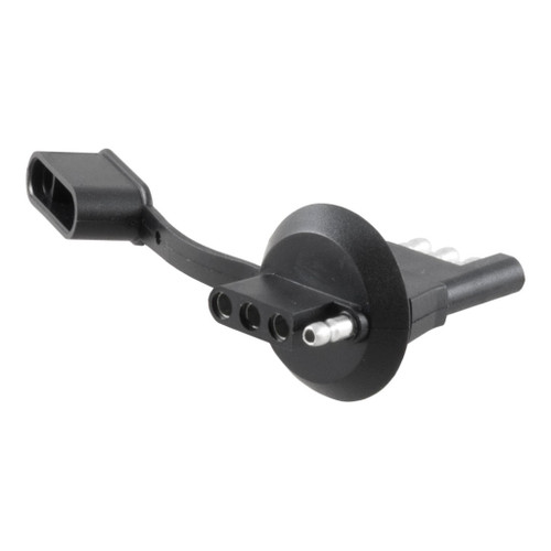 CURT 4-Flat To 4-Flat 1.25 In Diameter Plug Packaged #57404 Image 1