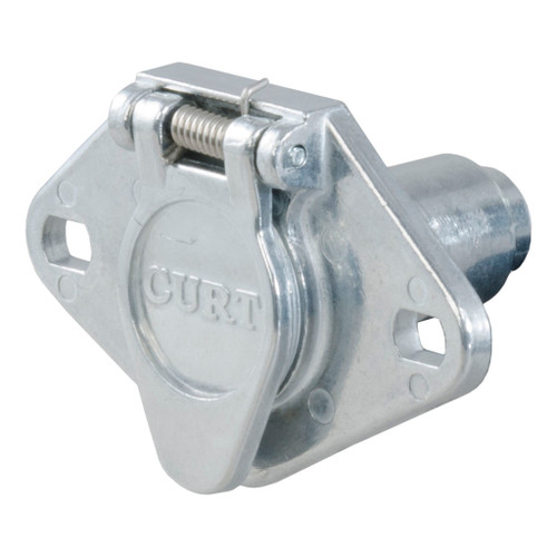 CURT 4-Way Round Socket, Vehicle End #58071 Image 1