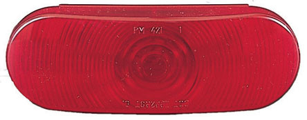 TAIL LIGHT, RED- Oval 