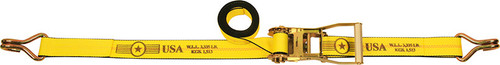 2" x 27' Ratchet Strap with Wire Hooks 