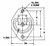Recessed Rope Ring Zinc Plated