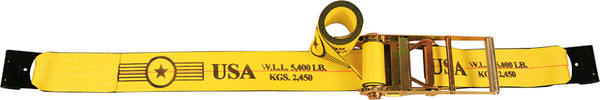 RATCHET STRAP FLAT HOOK 4" X 27'