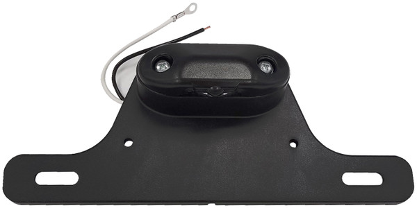 LICENSE PLATE LIGHT LED-OVAL, BLACK W/BRACKET