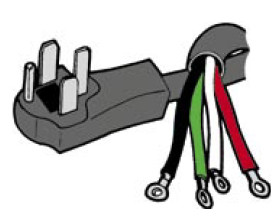 Range Electric Cord - B220306