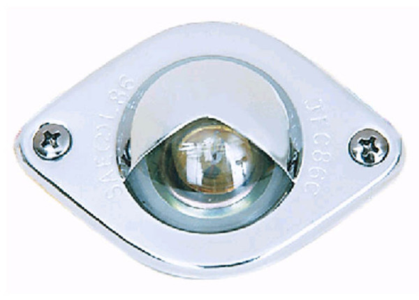 License Plate Light -  Chrome 