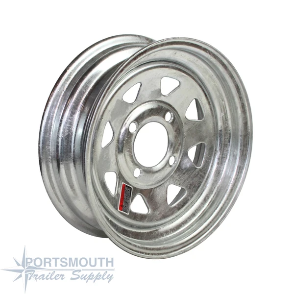 12" Wheel - 4 Lug - Galvanized 