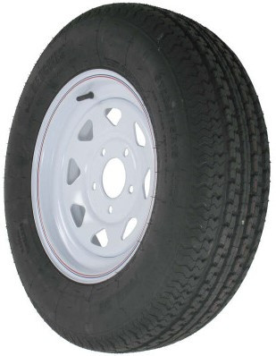 15" Radial Tire & Wheel 205/75R 15C5LP Portsmouth Trailer Supply