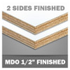 MDO PAINTED Double Face 48 x 96 x 1/2