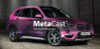 A stunning vehicle wrap showcasing MetaCast® MDC – Performance Redefined Digital Cast Film applied to a sleek car. The vibrant, high-quality print on this premium cast film highlights the film's ability to conform to complex curves, contours, and channels of the car's body, ensuring a flawless, professional finish. The smooth, matte texture of the wrap reflects the film's superior repositionability and high adhesive strength. The MetaCast® MDC wrap enhances the vehicle’s appearance with sharp, vibrant colors, and the film’s ability to adhere seamlessly to challenging surfaces demonstrates its exceptional conformability and ease of application.