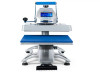 Hotronix Fusion IQ® Heat Press 16x20 by Stahls' on display with the swing-arm open, showing the large platen, smart touchscreen controls, and rugged construction.
