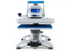 Hotronix Fusion IQ® Heat Press 16x20 by Stahls' on display with the swing-arm open, showing the large platen, smart touchscreen controls, and rugged construction.