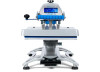 Hotronix Fusion IQ® Heat Press 16x20 by Stahls' on display with the swing-arm open, showing the large platen, smart touchscreen controls, and rugged construction.